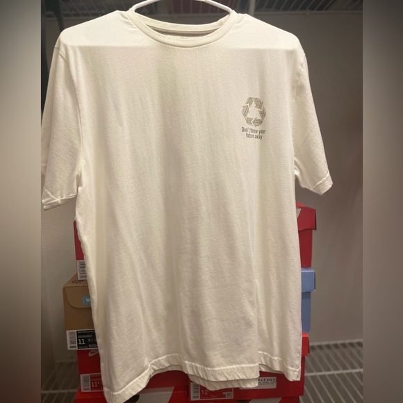 Denim & Flower White XL Don’t Throw Your Future Away T-Shirt - Picture 2 of 6